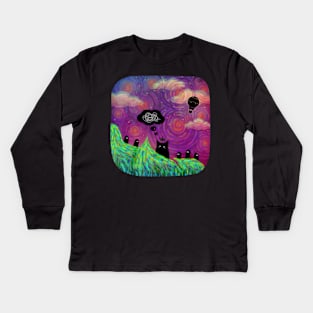 Shadow Tales: August Kids Long Sleeve T-Shirt